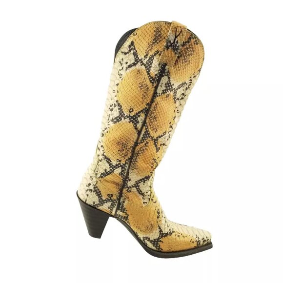 Twisted X Women's  Simulated Snake Skin Cowboy Western Boots Size 7.5B - Picture 4 of 16